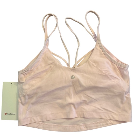 Lululemon Aligned strappy ribbed tank top Strawberry Milkshake,size 10.Baby pink - Picture 13 of 15